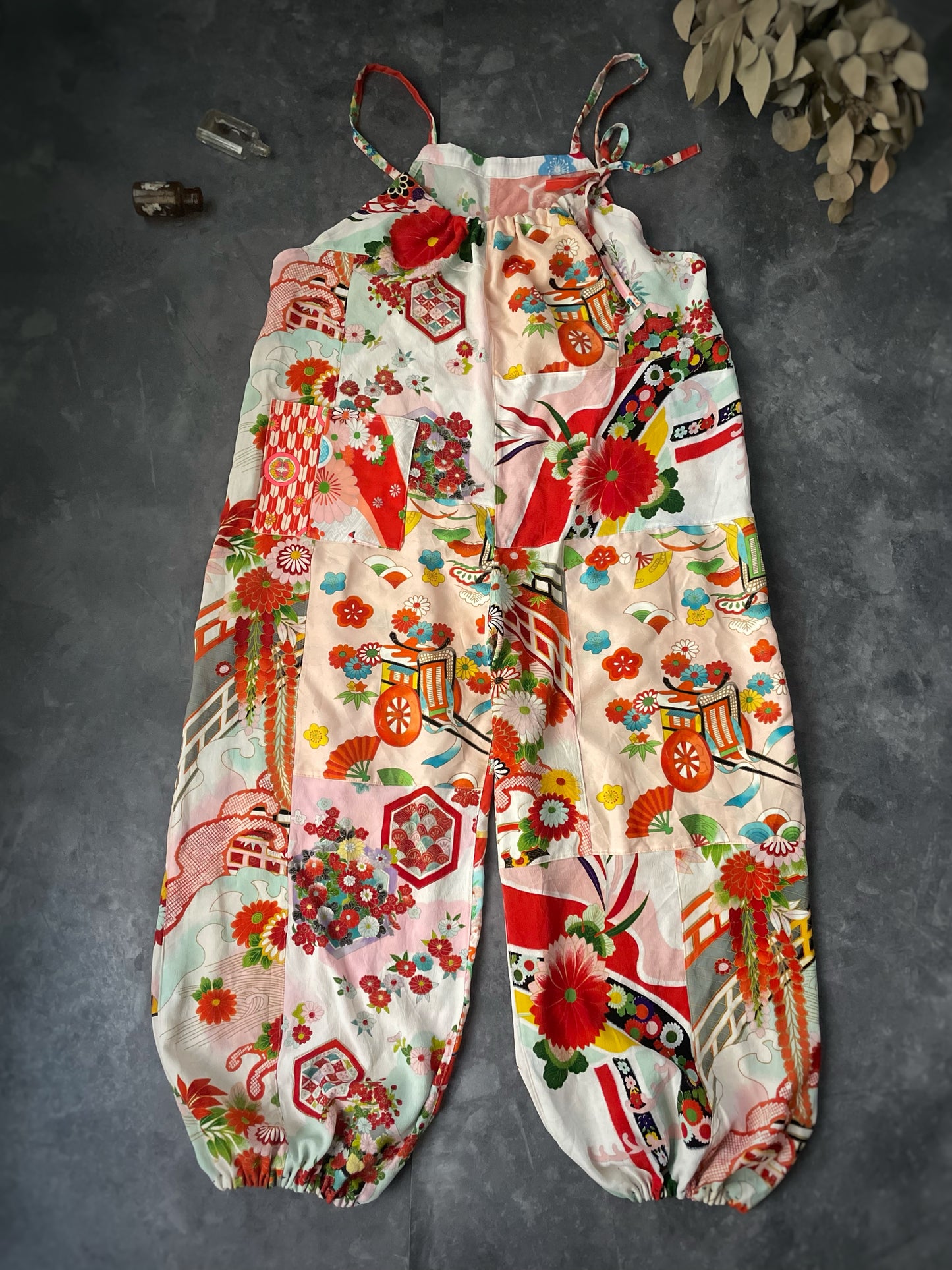Pantalon salopette kimono fille 2330