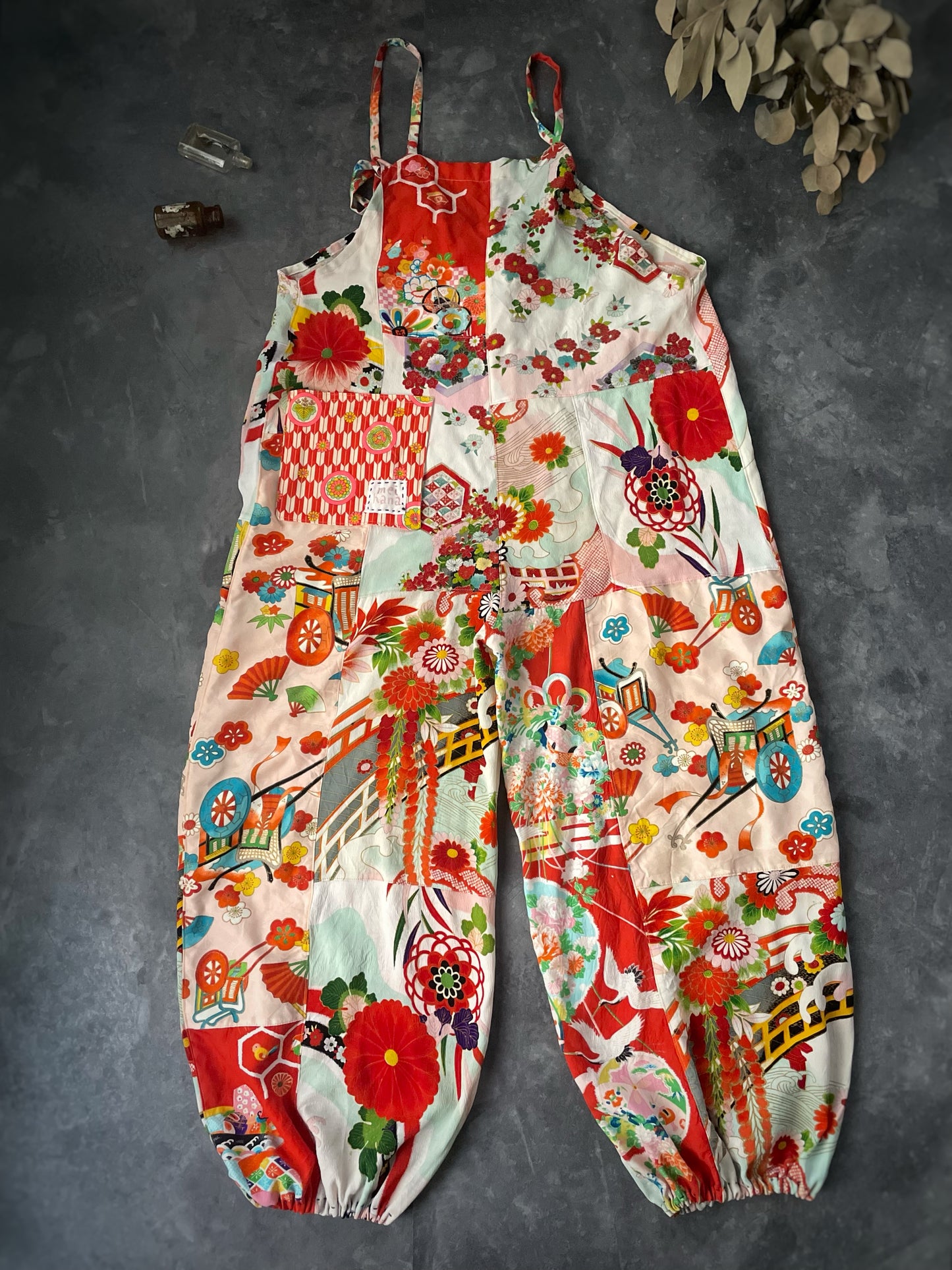Pantalon salopette kimono fille 2330
