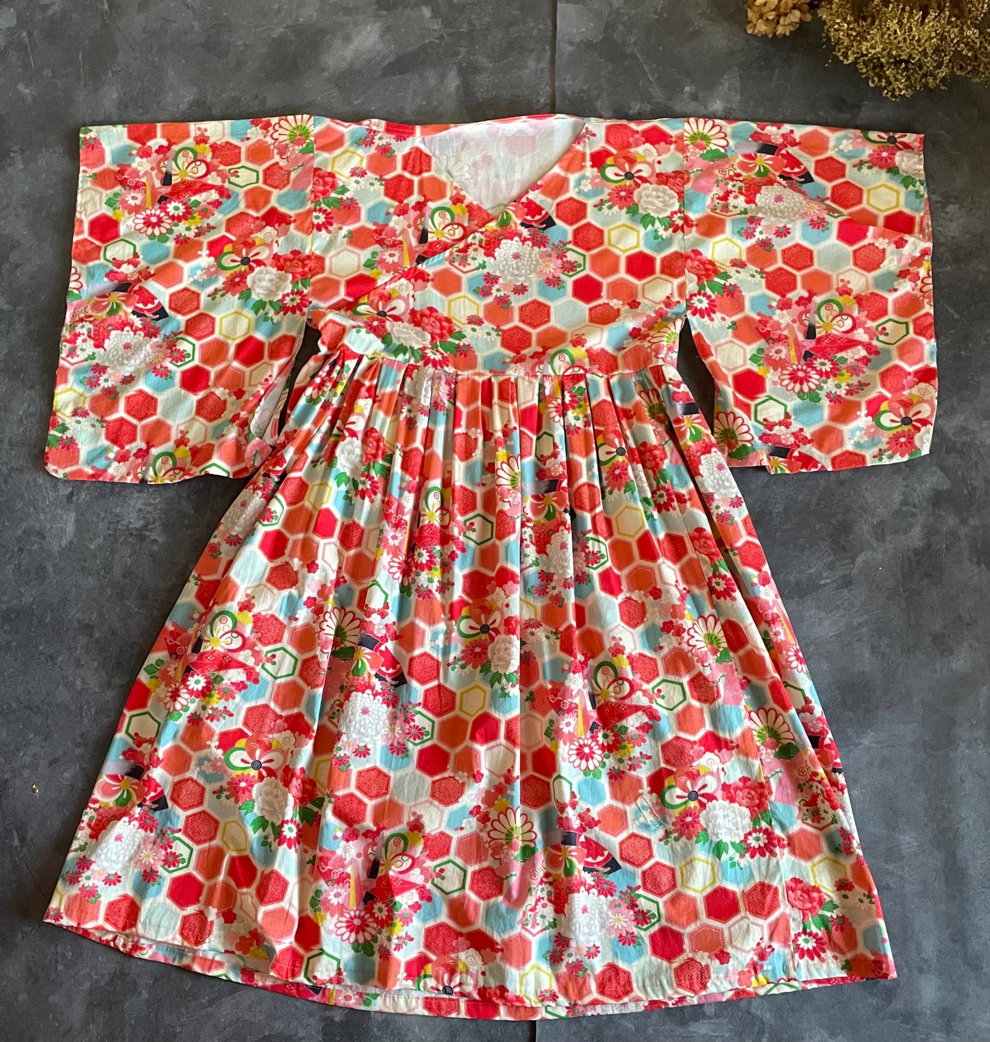 Kimono dress in gorgeous Japanese fabrics