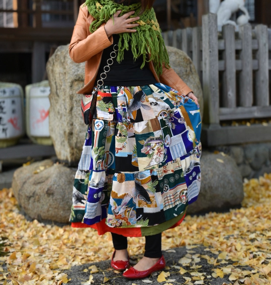 gonna a strati kimono per ragazzi