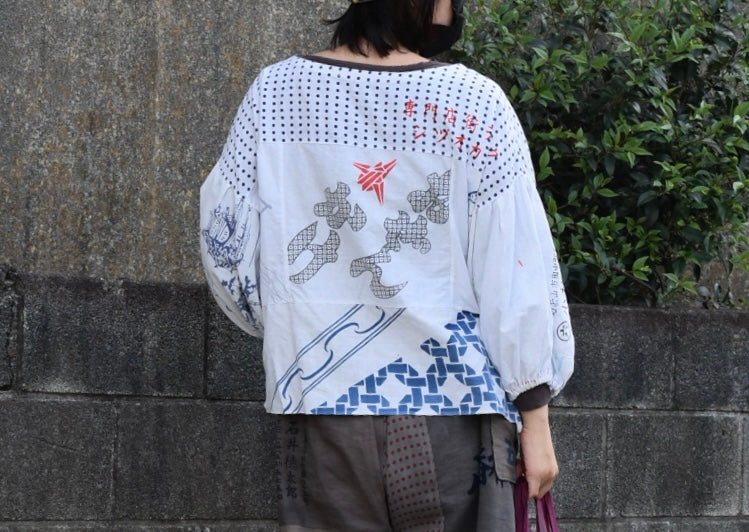 白手ぬぐいのプルオーバー　2325